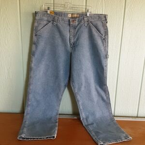 Lee Carpenter 🌞0155 Men's Jeans Med Blue Denim Sz 40 X 30 NWT 6 Pocket Retro
